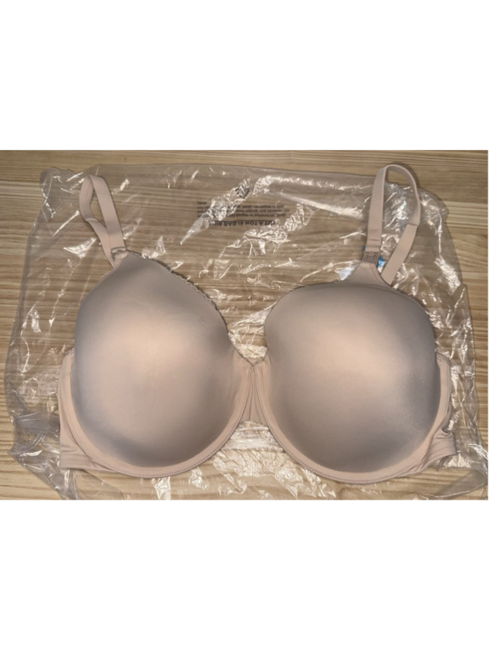 CALVENA Women's Underwire Nursing Bra 42DD Full Coverage Lightly Padded Beige